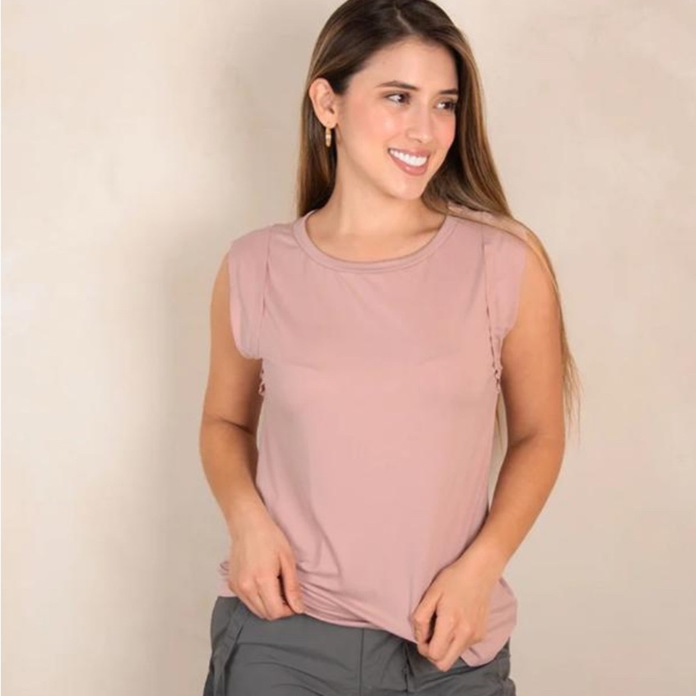 Activewear  Sleeveless Top in Pink